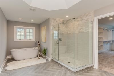 Completed Walk-In Shower