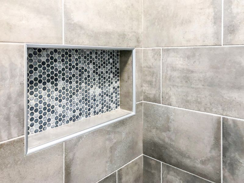 Tile-Designed Shower Niche